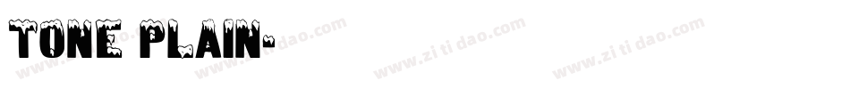 Tone Plain字体转换